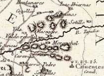 Masegoso y alrededores en el Mapa de la provincia de Guadalaxara, de Toms Lpez, segunda edicin, 1819. Biblioteca Digital Hispnica (http://www.bne.es/)
