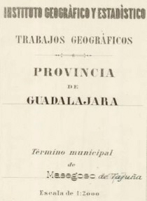 Plano del viejo Masegoso realizado en 1906 por el Instituto Geogrfico y Estadstico, aportado en 2016 por Alberto Daz Martnez